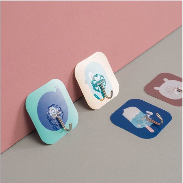 COMBO 5 chiếc Móc Dán Tường 3D Siêu Dính Siêu Chịu Lực In Hình 88072 SHOP KHO TỔNG88