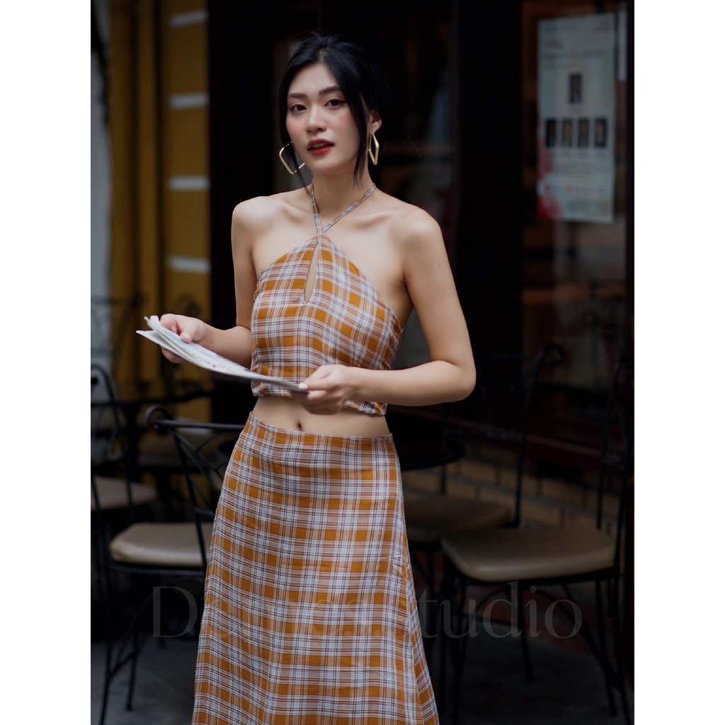 Set Áo Yếm Chân Váy Dài Thời Trang Dành Cho Nữ Demes Studio CAMI SET