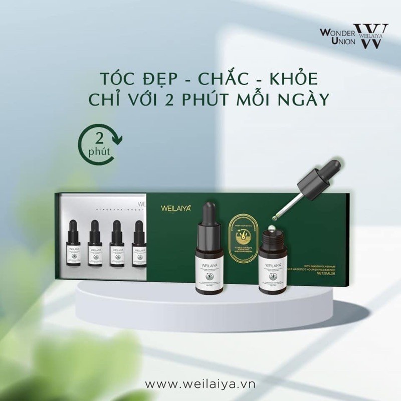 [1 HỘP 8 LỌ] Huyết thanh Serum Weilaiya Hỗ Trợ Mọc Tóc