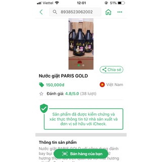 nước giặt paris