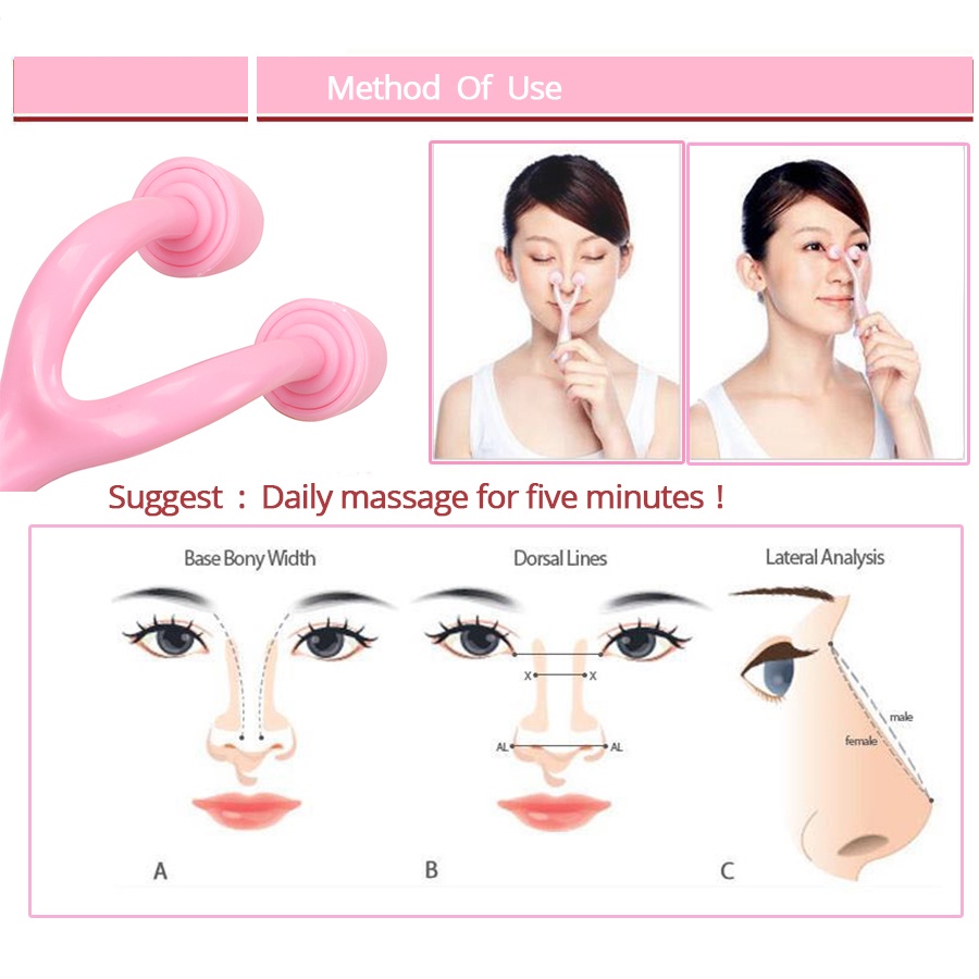 Cây Lăn Mát Xa Mũi Bằng Nhựa Tiện Dụng