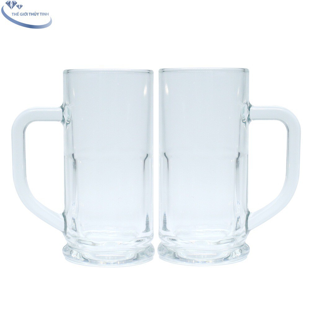 BỘ 6 LY THỦY TINH CÓ QUAI 330Ml