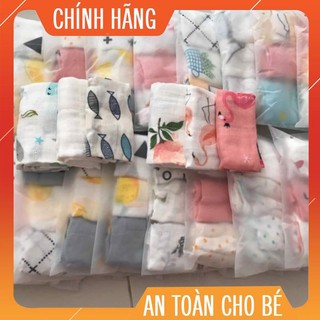Khăn mặt cho bé sợi tre cao cấp Muslin Tree set 3c