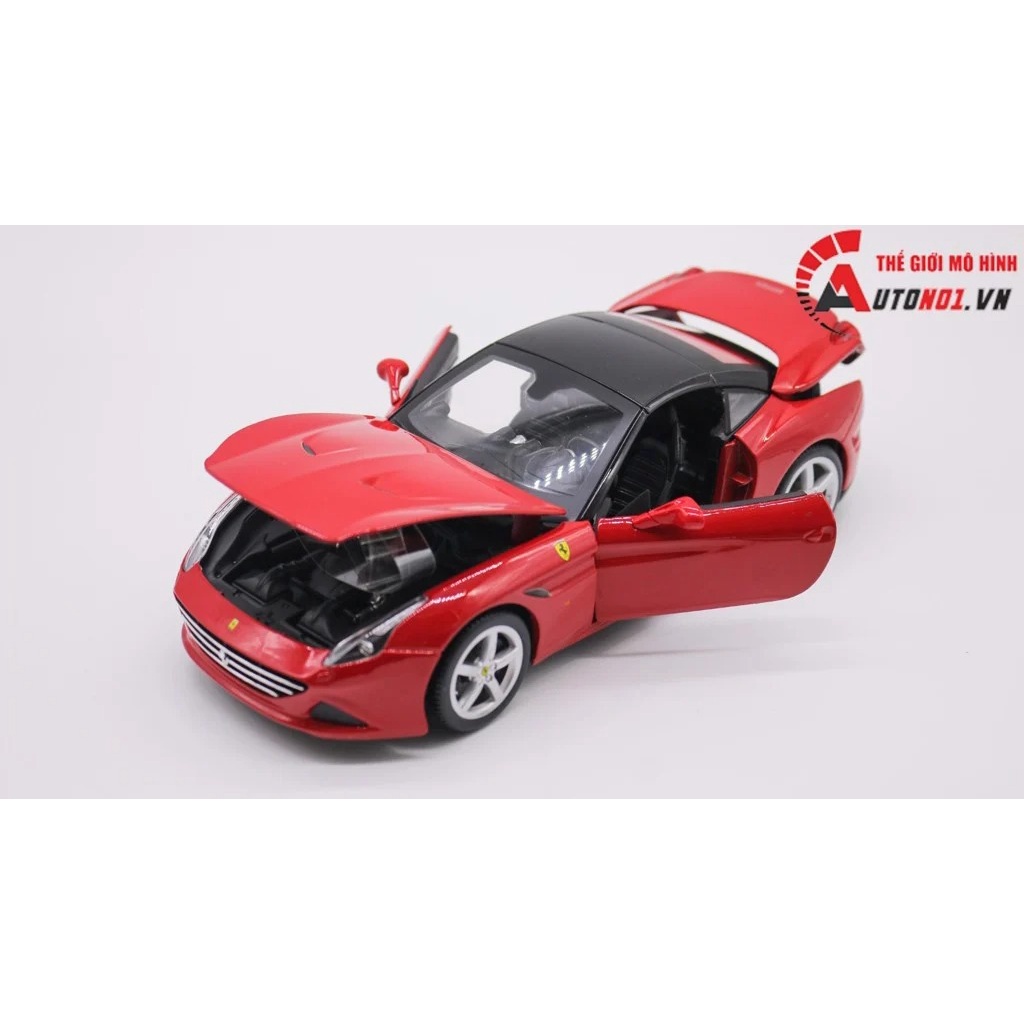 XE MÔ HÌNH FERRARI CALIFORNIA T CLOSED TOP CÓ MUI - KHÔNG MUI 1:18 BBURAGO