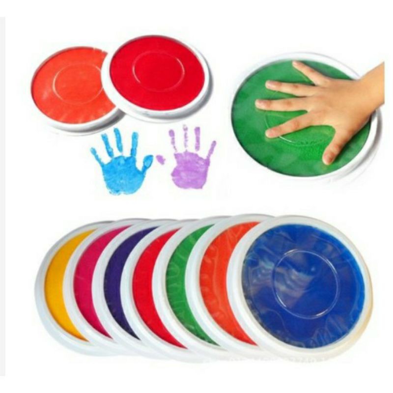 Màu in bàn tay cho bé