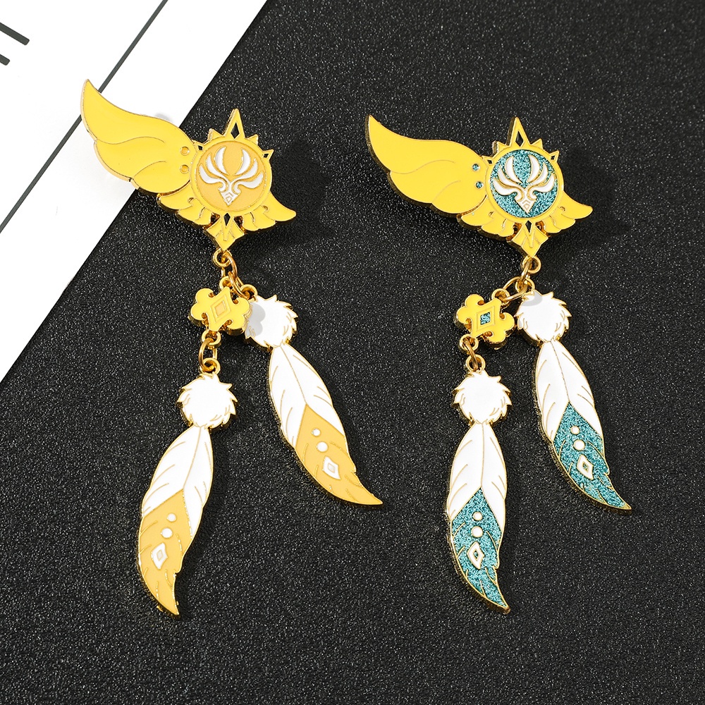 Pin cài áo Vision nguyên tố Thảo Phong Lôi Băng Thủy Hỏa Nham 3 nước Mondstadt Liyue Inazuma Game Genshin Impact - GC465