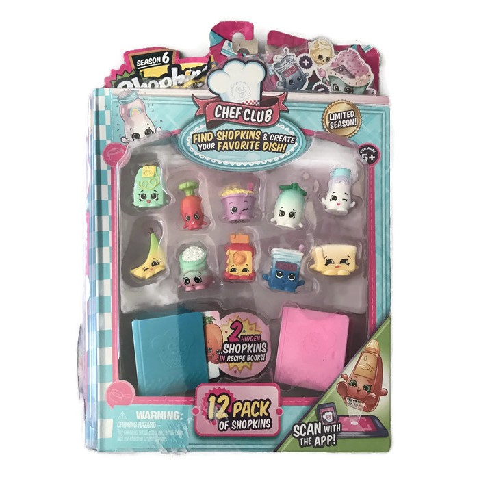 Bộ Đồ Chơi Thức Ăn Shopkins Season 6 Chef Club, 12 Pack (Mỹ)