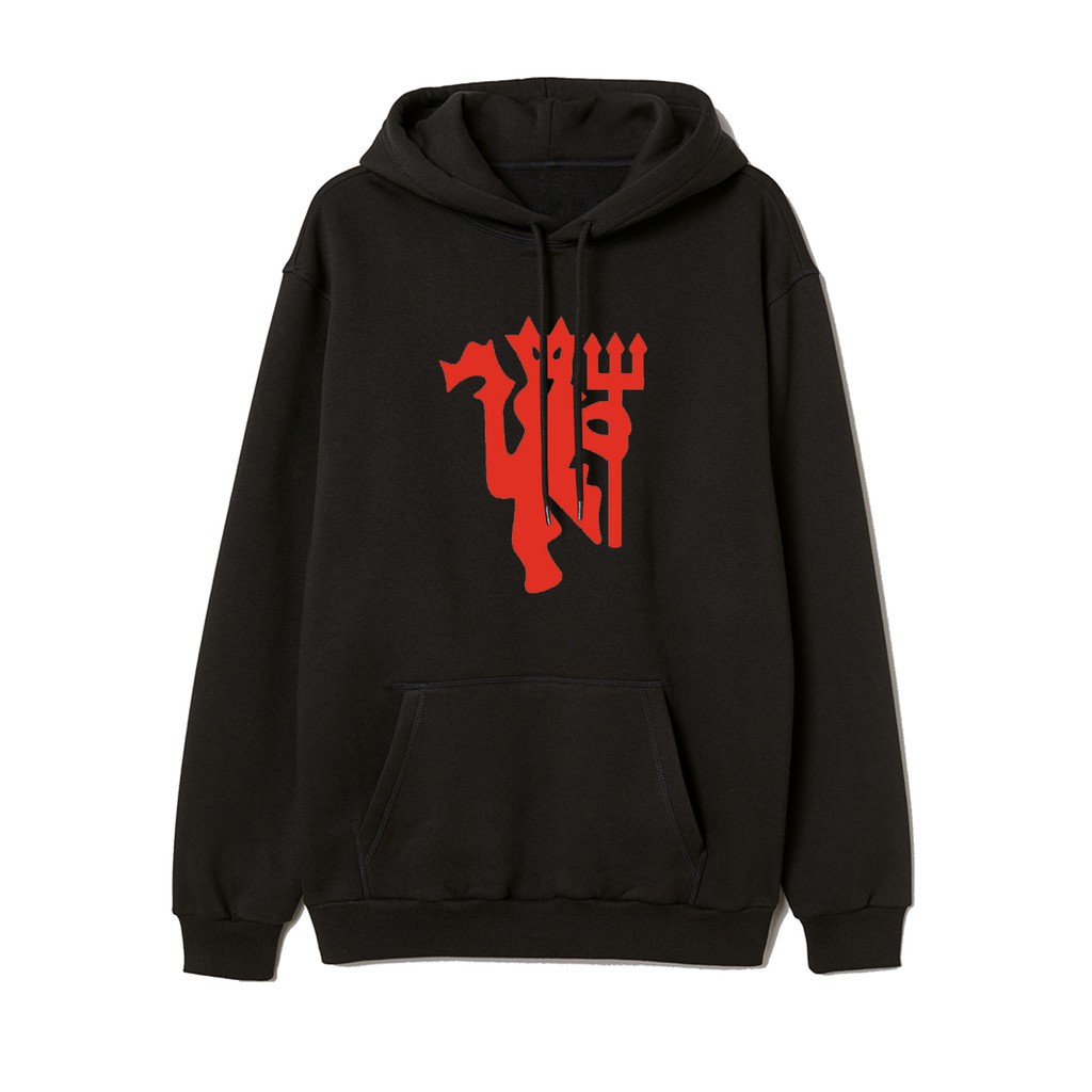 Áo nỉ hoodie nam nữ quỷ đỏ Manchester United chất nỉ bông dày ấm form rộng thoải mái