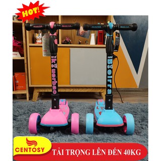 Xe Scooter Trẻ Em Giá Rẻ - Centosy Scooter D01 - Có Đèn Nháy, Màu Sắc Nổi Bật, Gấp Gọn Tiện Lợi