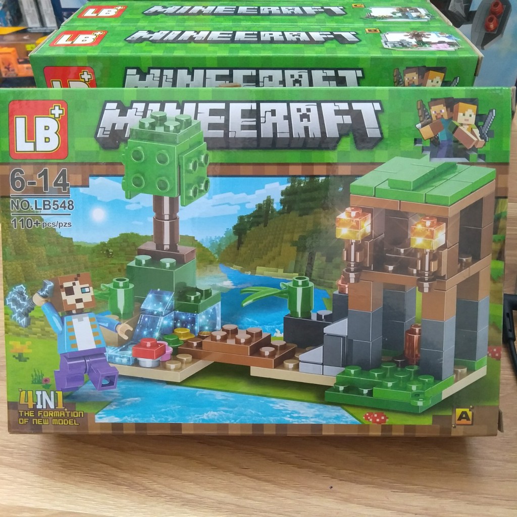 Bộ LeGo Xếp Hình Mineecraft My World NO.LB548(4 mẫu khách chat cgojn mẫu)