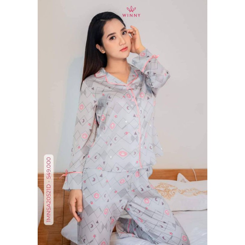 Bộ mặc nhà Winny Pijama lụa 20521 Giá 549.000đ