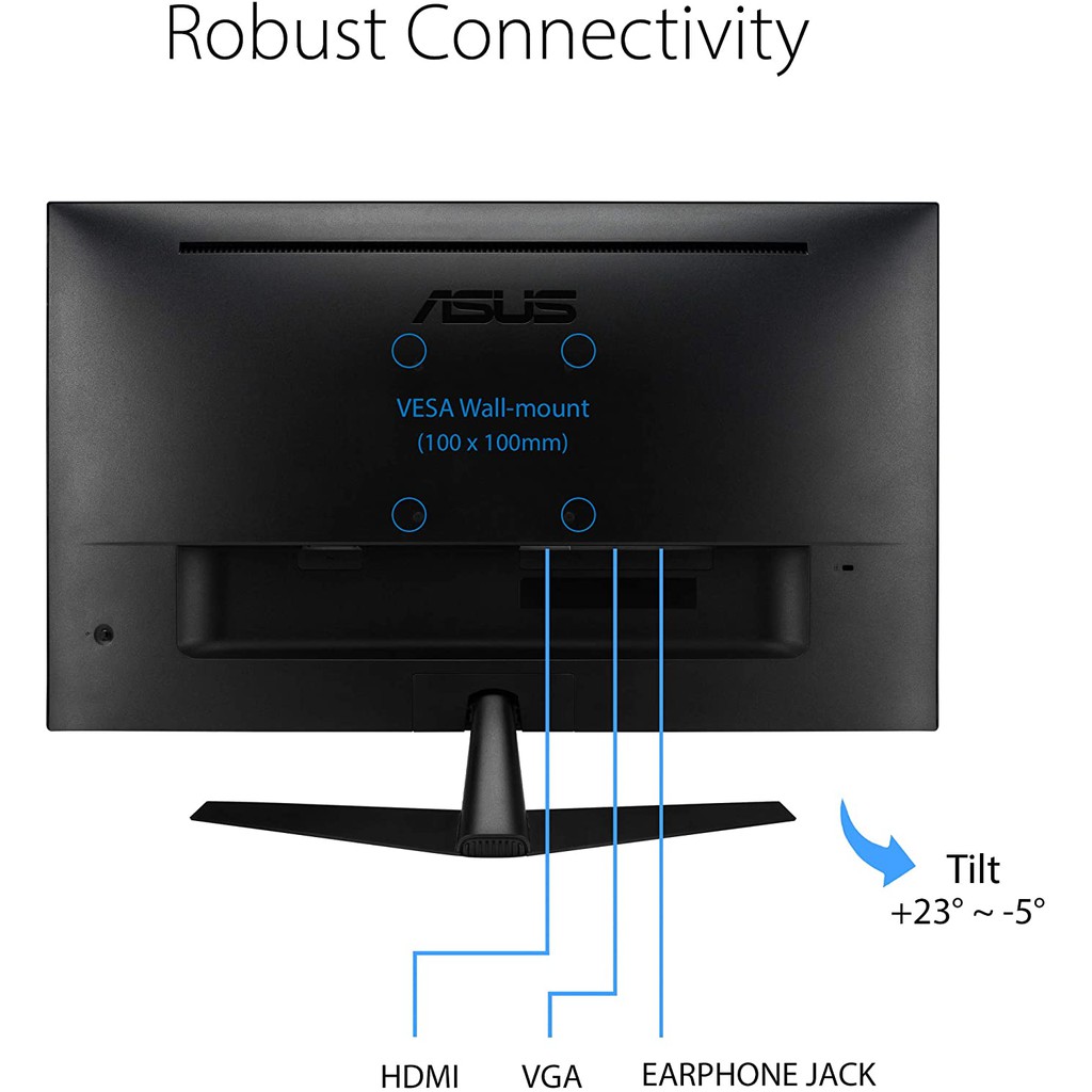 [ELBAU7 giảm 7%] /Tặng 1 Tháng Adobe/ Màn hình máy tính Asus VY279HE (27-inch/FHD/IPS/75Hz/1ms)