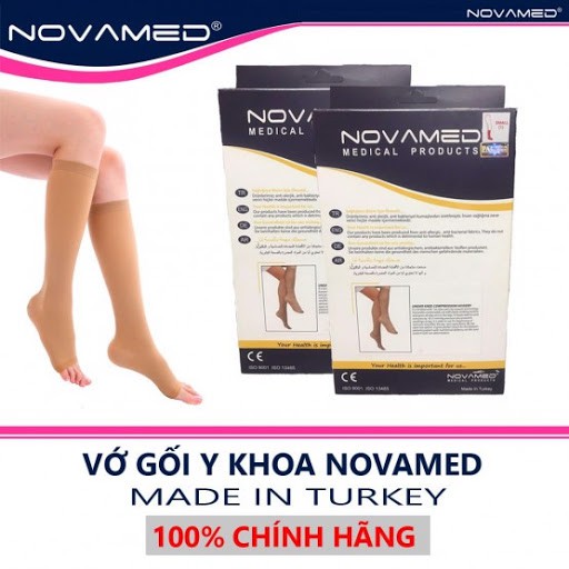 Vớ giãn tĩnh mạch bắp chân Novamed , vớ gối novamed chính hãng (made in Thổ Nhĩ Kỳ )