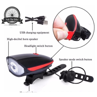 Còi kiêm đèn xe đạp hj-7588