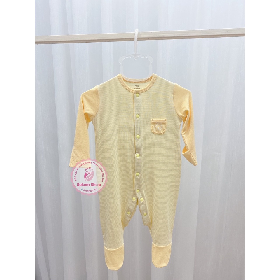 Bộ Body Có Tất Nous/Body Dài Cho Bé Sơ Sinh Chất Petit Siêu Mềm, Mát,Thấm Hút Tốt, Kháng Khuẩn Cao