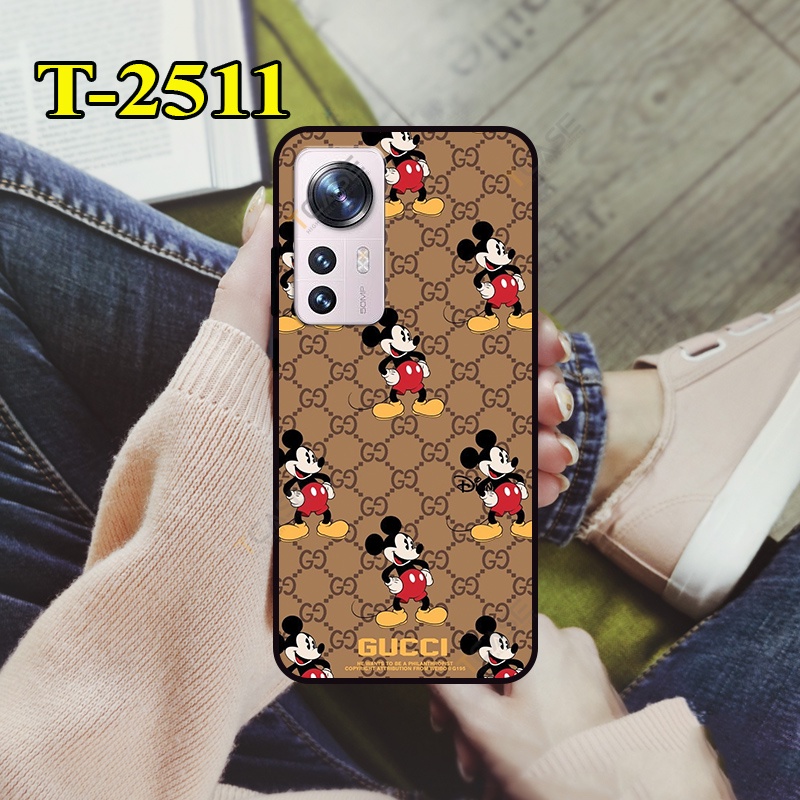 Ốp lưng Xiaomi 12, 12X, 12 Pro in hình Chuột Mickey - Ốp nhám chống sốc bảo vệ camera