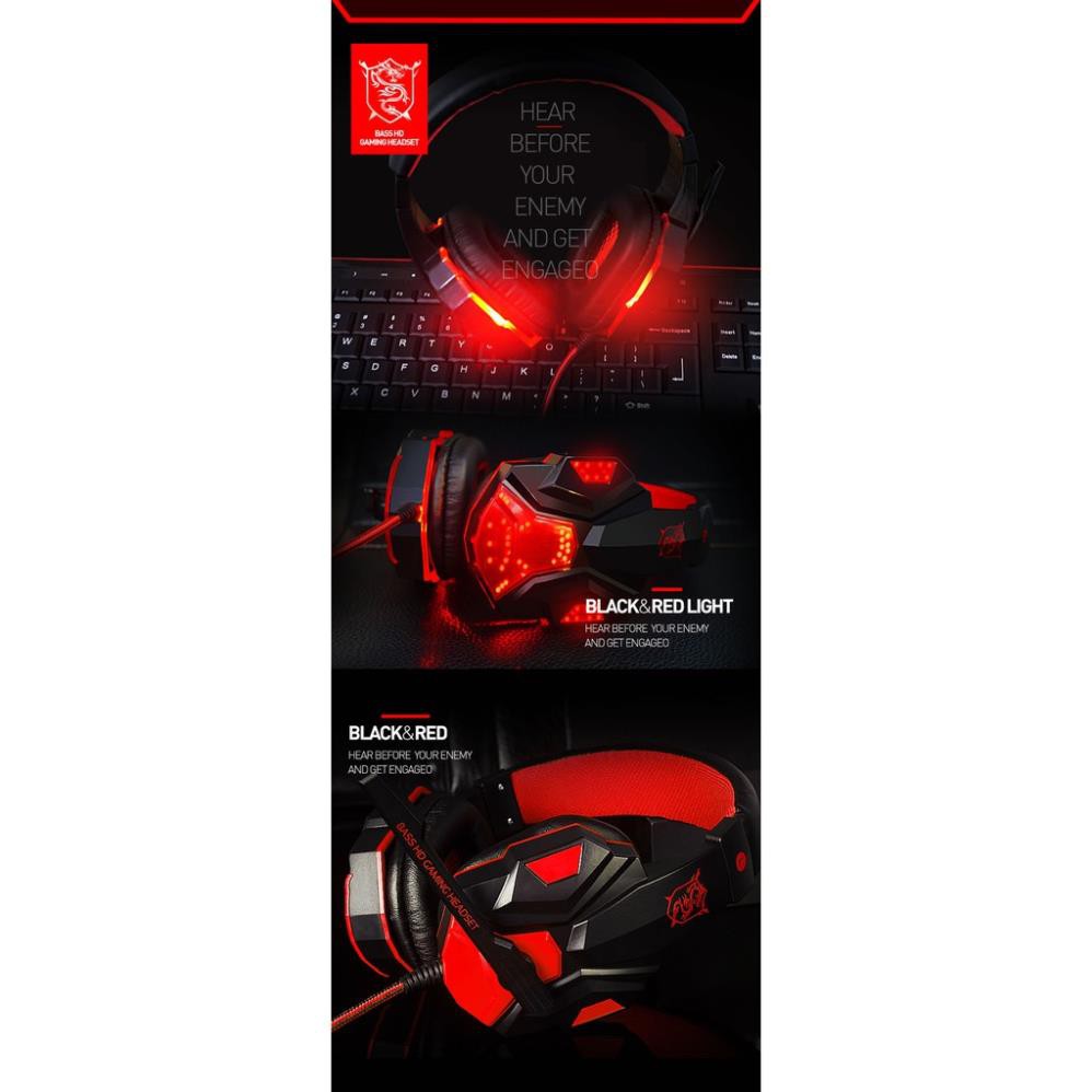 Tai nghe chuyên game thủ Plextone PC780 - đèn LED - Có Mic - Headphone gaming Mều shop