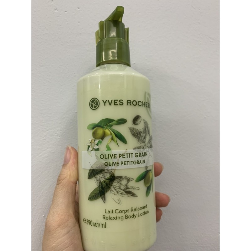 SALE( hàng Pháp)Sữa Dưỡng Thể Olive 390ml Relaxing Body Lotion yves rocher