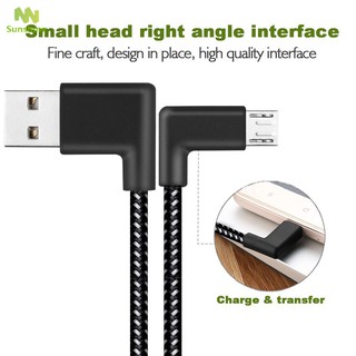 Cáp sạc đồng bộ dữ liệu bện nylon Micro USB 0.2M/1M/2M cho Android