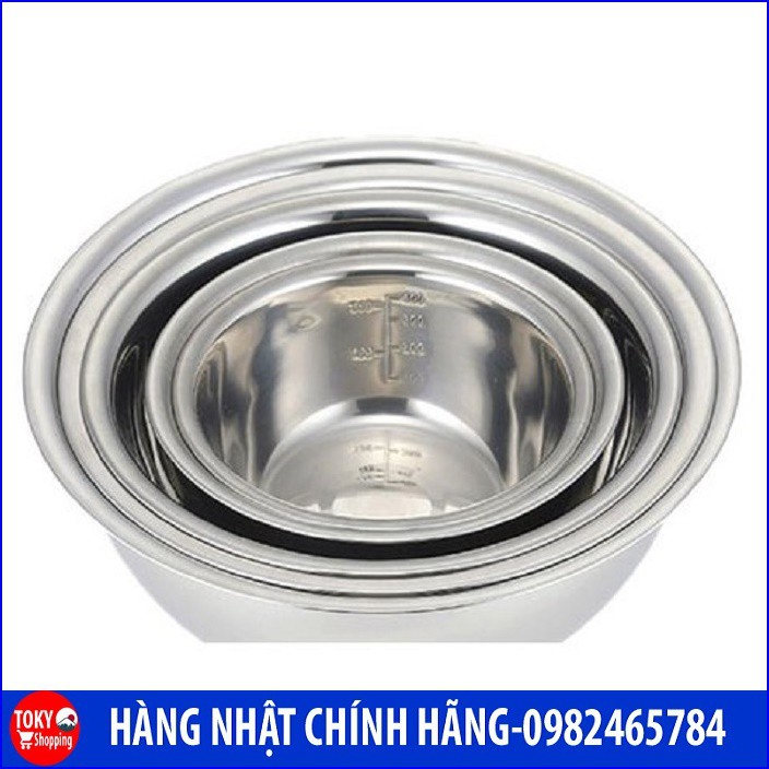 Set 5 tô inox cao cấp Hàng Nhật Chính Hãng