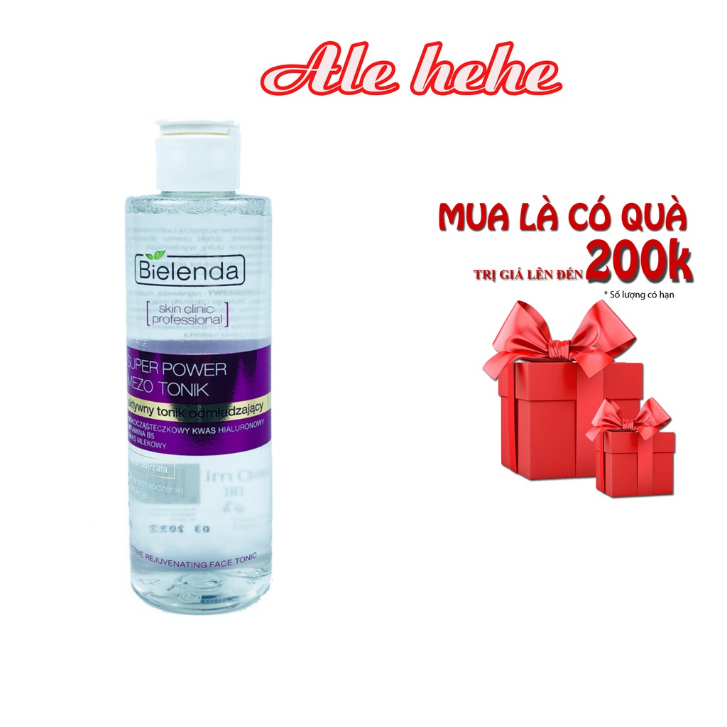 Toner Nước Hoa Hồng Trẻ Hoá Làn Da, Giảm Nếp Nhăn, Tái Tạo Tế Bào Gốc - Bielenda 200ml
