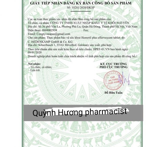 Viên uống HEMOTIL PLUS hộp 10 viên giúp tăng cường sức khỏe nam giới