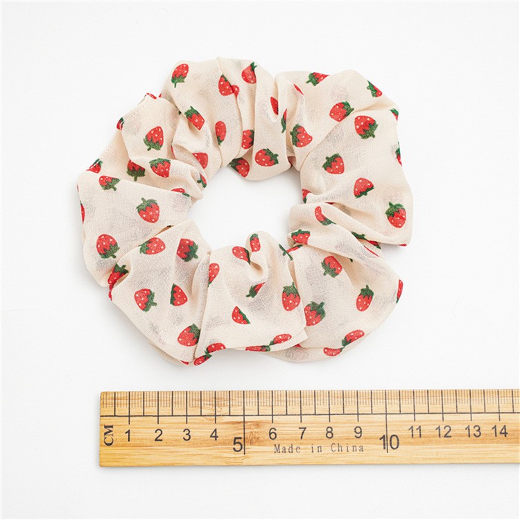 Dây Buộc Tóc Scrunchies Hàn Quốc Mẫu Cherry, Dâu Mới Xinh Xắn