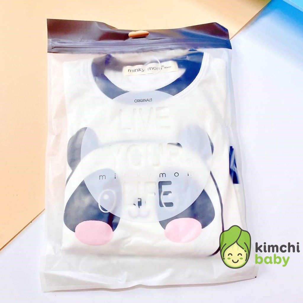 Bộ Dài Tay Cotton 100% Minky Mom Họa Tiết Sư Tử Ếch Chuột Dễ Thương Cho Bé MKM13 (Sz từ 7-19kg)