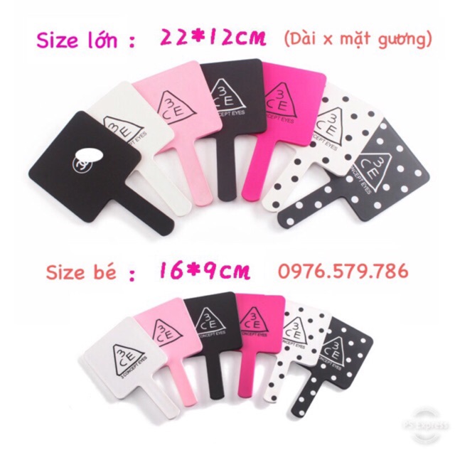 Gương cầm tay 3-C-E