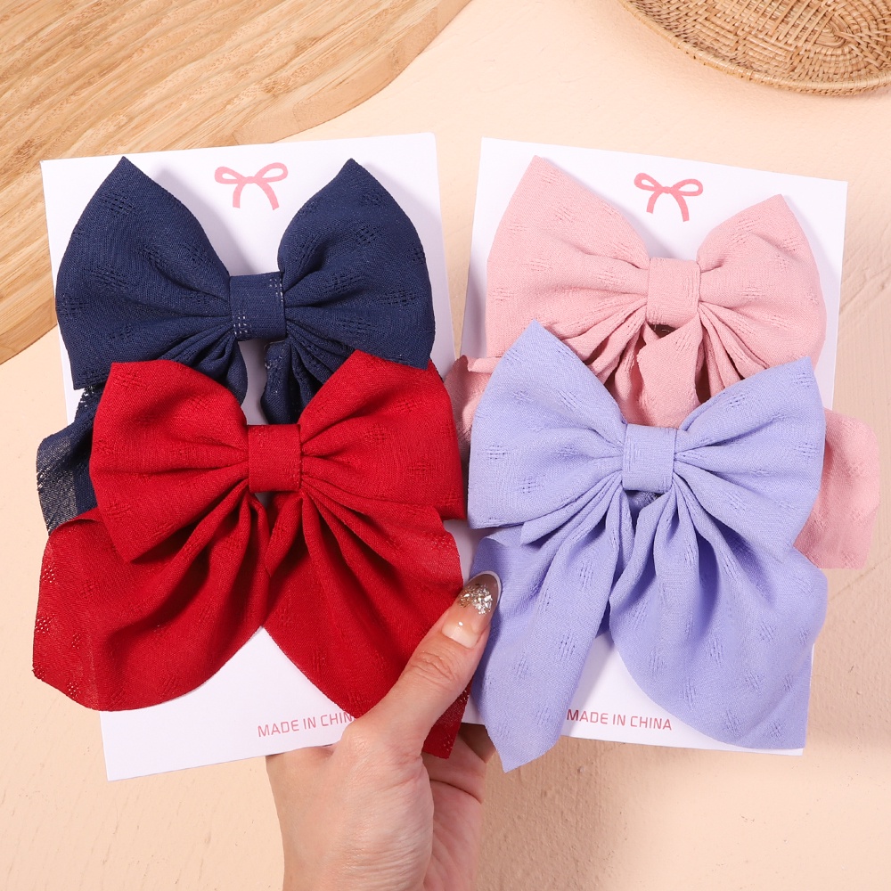 2 Kẹp tóc KIDSBOWS đính nơ màu sắc ngọt ngào phong cách Hàn Quốc dành cho nữ
