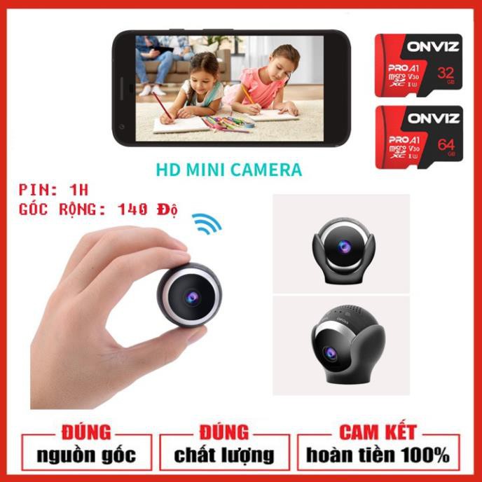 Camera giám sát V380 Pro mini treo tường siêu nét /Camera WIFI  KM01 HD1080P, Góc siêu rộng- phát hiện chuyển động