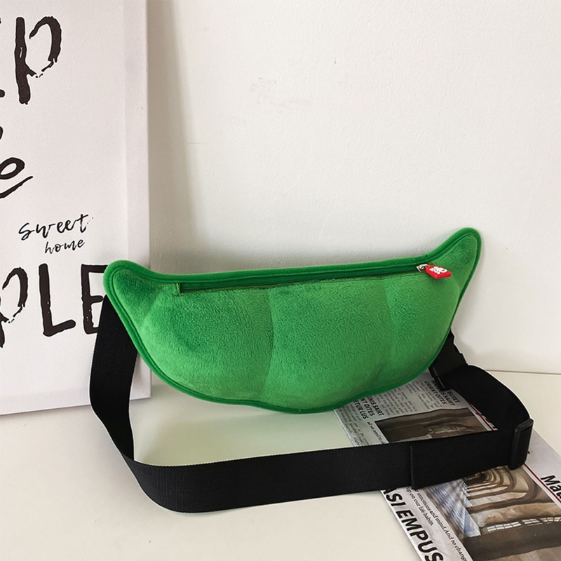 Túi Đeo Chéo Vai Có Khóa Kéo In Hình Hoạt Hình Dễ Thương Dành Cho Nữ