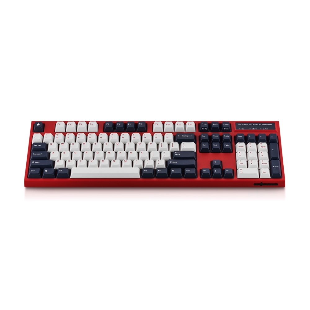 Bàn phím cơ không dây Leopold FC900RBT White Blue Star - Bluetooth 5.1 - USB-C - Hàng chính hãng