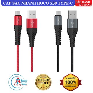 Cáp sạc nhanh typec hoco x38/ remax rc-124a chính hãng - bh 12 tháng