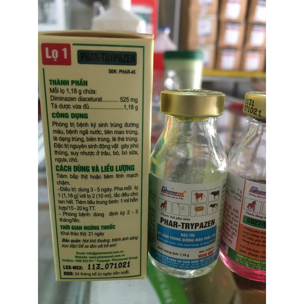 T.rị ký sinh trùng đường máu trâu, bò