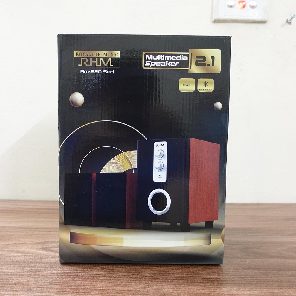 Loa Vi Tính RM-220/220BT - Hỗ Trợ Kết Nối Bluetooth, Âm Thanh Sống Động, Chân Thực - Phù Hợp Dàn Máy PC, Laptop