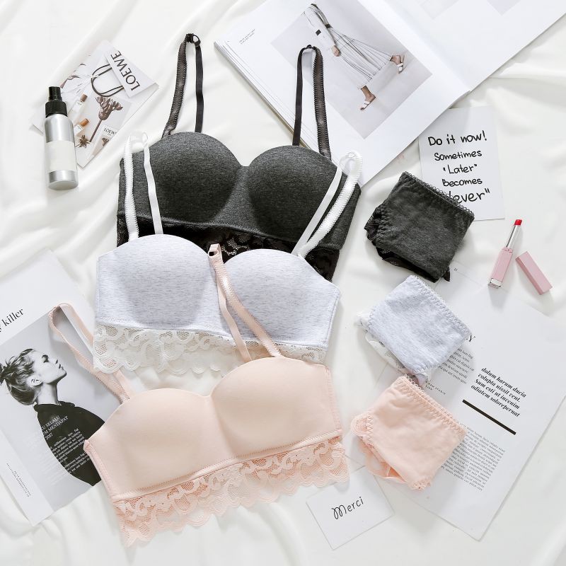 Bộ đồ lót viền ren không gọng gợi cảm quyến rũ cho nữ