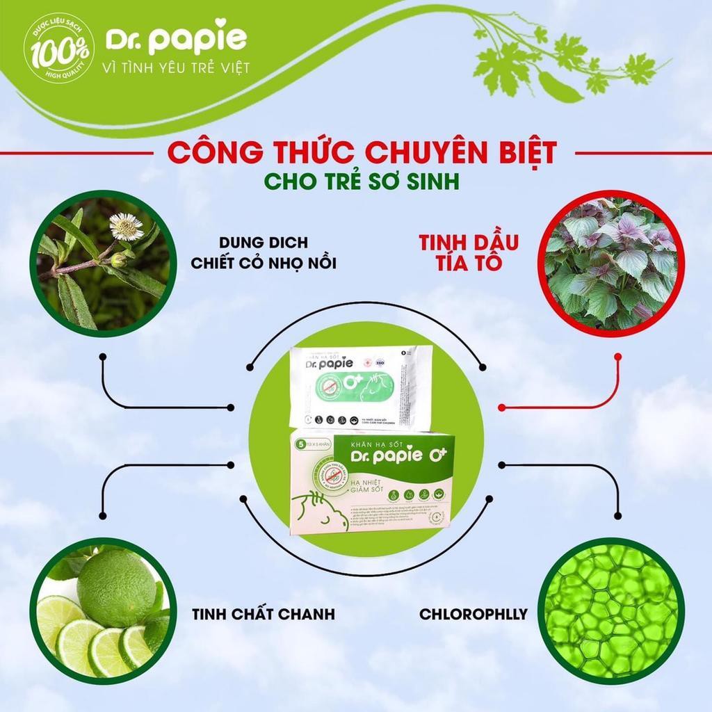 (Bán lẻ) KHĂN LAU HẠ SỐT DR PAPIE