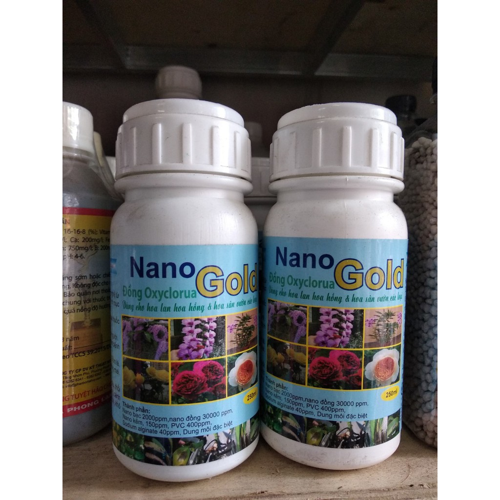 NANO ĐỒNG OXYCLORUA GOLD - Dùng cho hoa hồng, hoa lan...