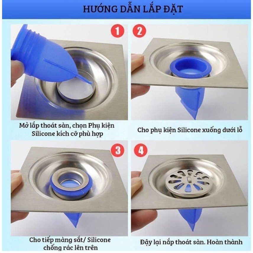 Bịt Nắp Cống Ngăn Mùi Hôi Nhà Vệ Sinh, Cống Nước Hiệu Quả