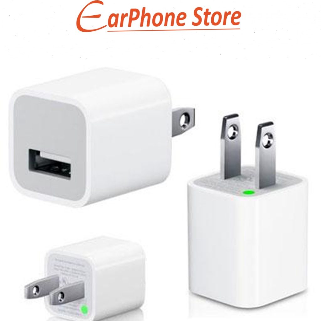 [BỘ SẠC IPHONE]  Bộ Sạc iPhone 5V-1A Củ Vuông - IPhone 6/ 6S Plus/ 7/ 7Plus/ 8/ 8 Plus/ X/ XS Max/ XR/ 11/12