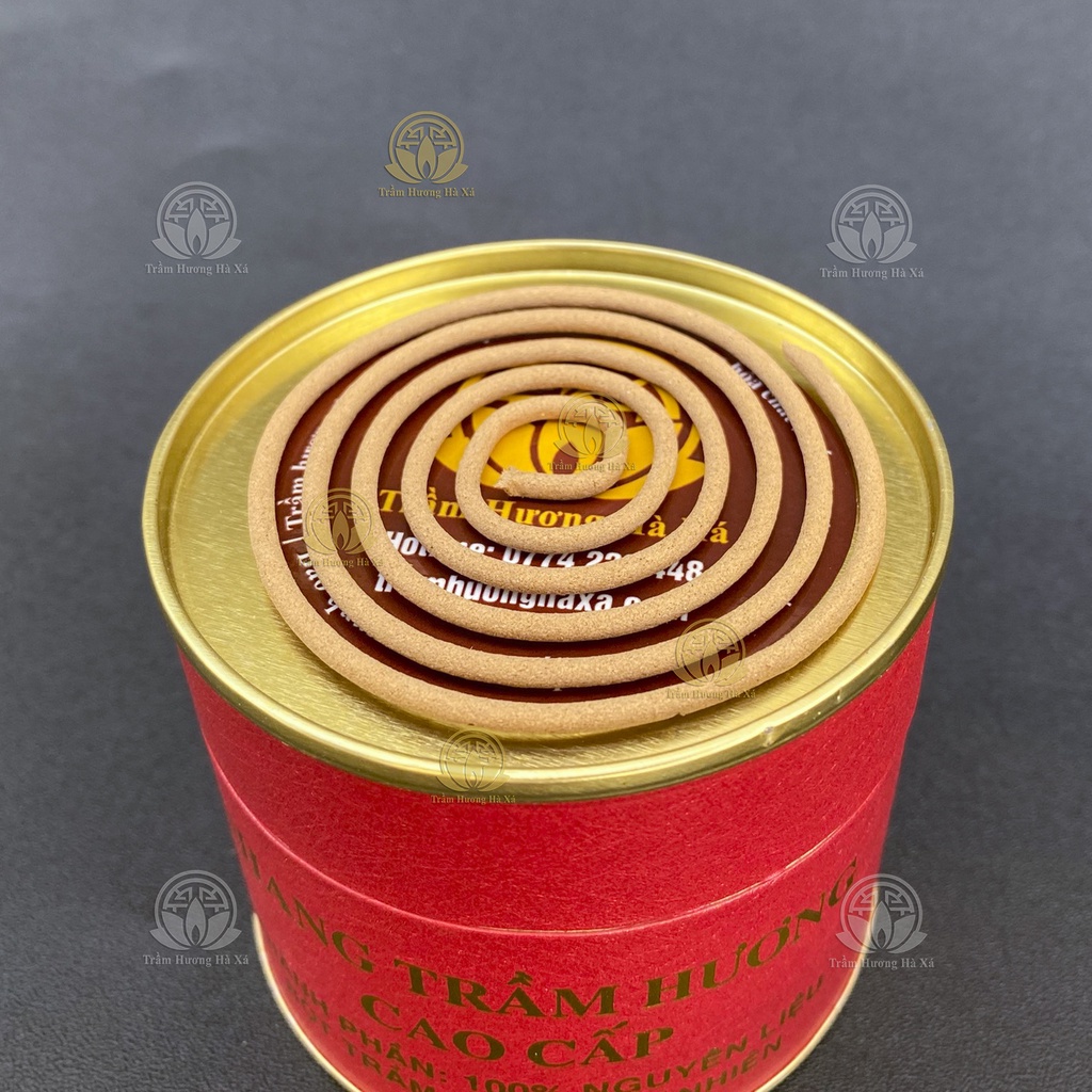 Nhang khoanh Trầm Hương Hà Xá xông nhà 100g đồ thờ cúng phong thủy tẩy uế