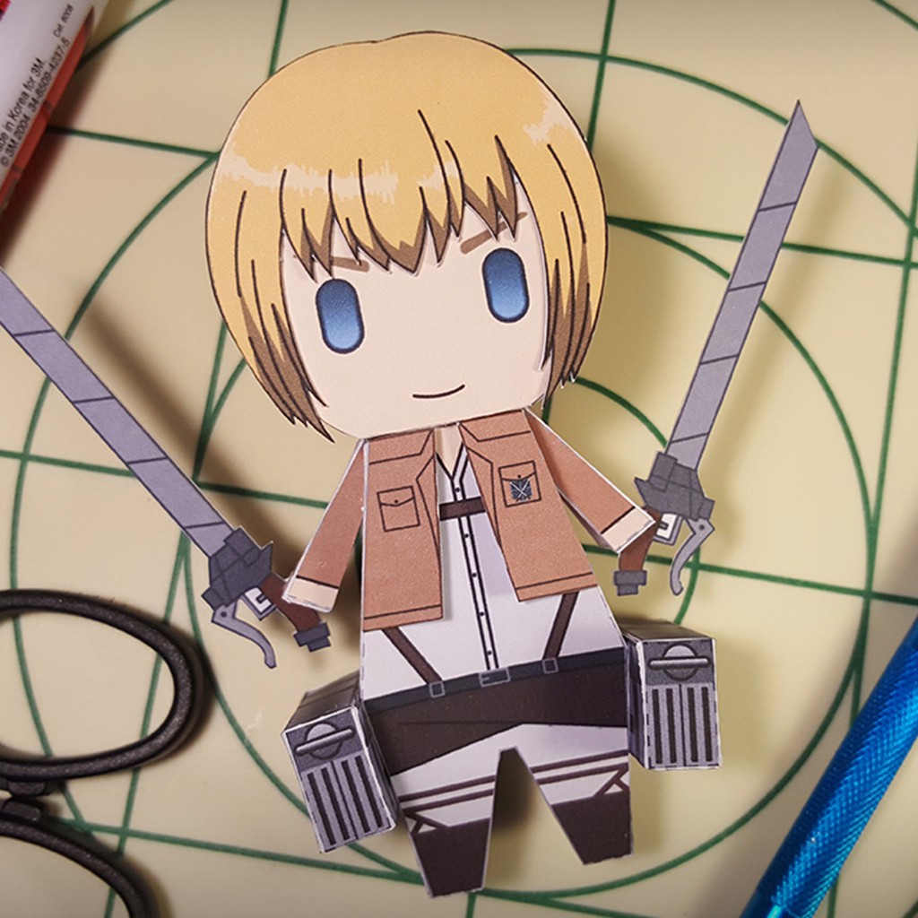 Mô hình giấy Anime Game Chibi Armin Arlert - Attack on Titan