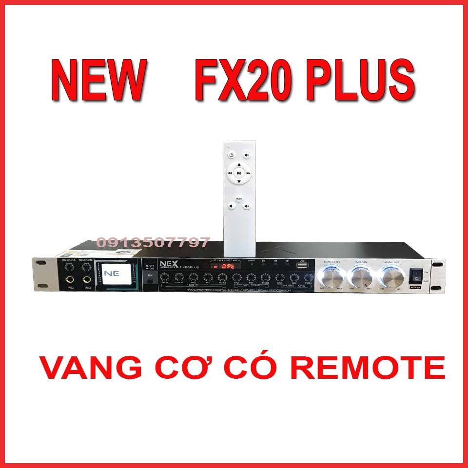 [Mã ELHACE giảm 4% đơn 300K] vang cơ fx20plus chống hú fx20 plus có điều khiển từ xa mới 2020