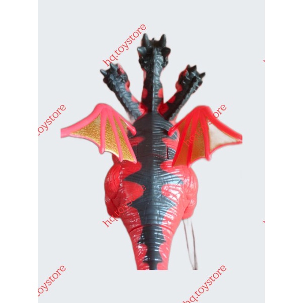 Đồ chơi khủng long 3 đầu biến hình robot màu đỏ