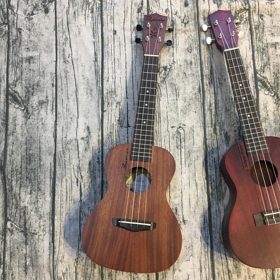 Đàn Ukulele gỗ mahogany Size concert ( Tặng kèm 2 phím gẩy phiếu bảo hành 12 tháng)