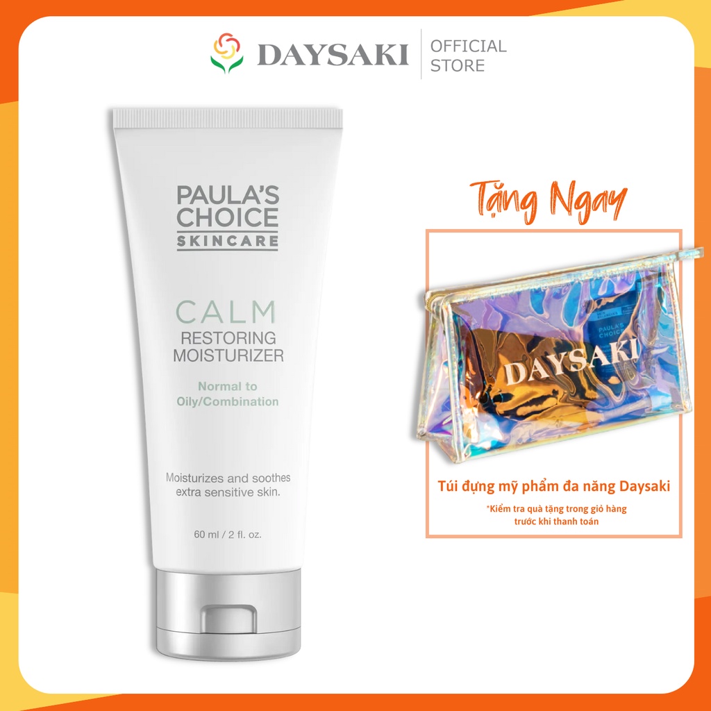 Paula's Choice Kem Dưỡng Ẩm Chống Lão Hóa,Phục Hồi Dành Cho Da Thường/ Da Dầu Calm Restoring Moisturizer Normal to Oily
