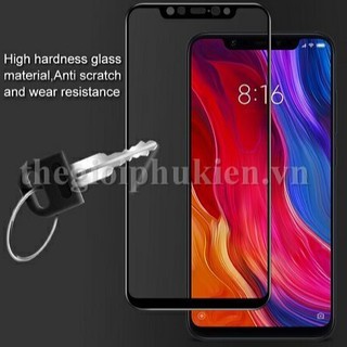 Kính cường lực full keo 5d cho xiaomi mi 8 pro tặng keo chống hở mép