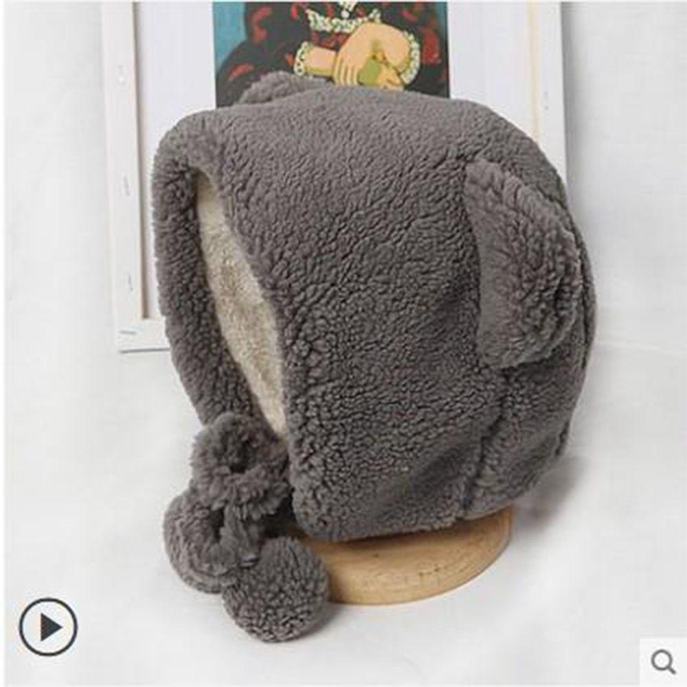 Nón Len Dày Dặn Giữ Ấm Hình Tai Gấu Dễ Thương Nhiều Màu Tùy Chọn Cho Nữ