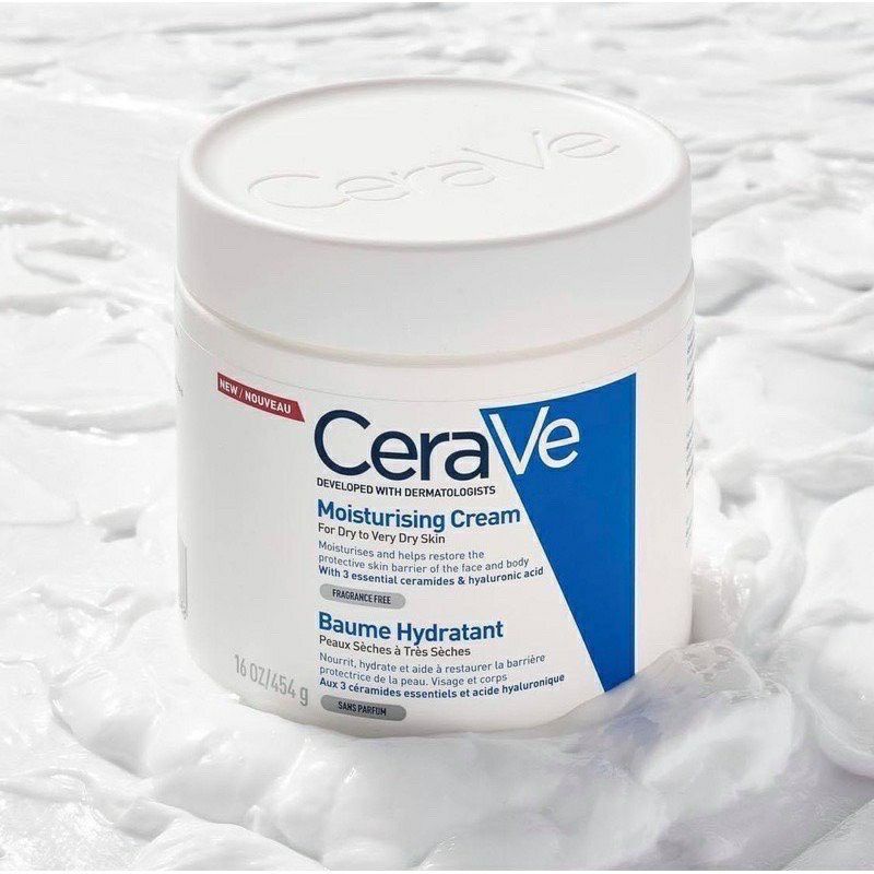 KEM DƯỠNG ẨM CERAVE MOISTURIZING CREAM CHO DA MẶT VÀ TOÀN THÂN 453 GRAM
